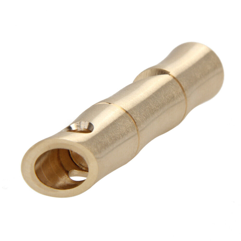 Brass Bamboo Shape Key Chain Whistle SOS Survival EDC Tool