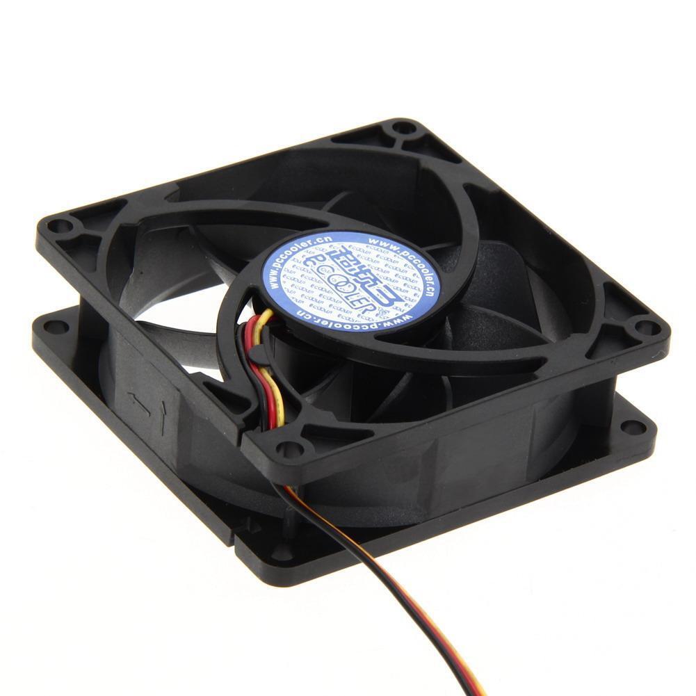 Mute 80mm Computer PC Case 3/4 Pin Cooling Fan with Screw Pad for PC CUP