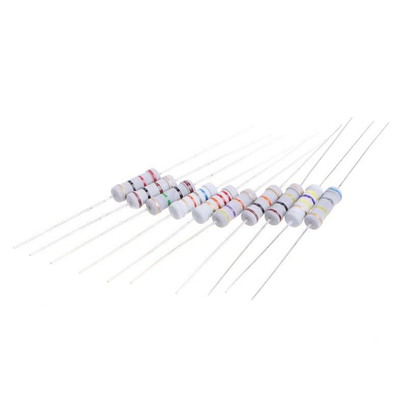 200 Pcs 20 Value 1W Resistor Set 5% Resistance Assortment Kit 10 ohm-1M ohm