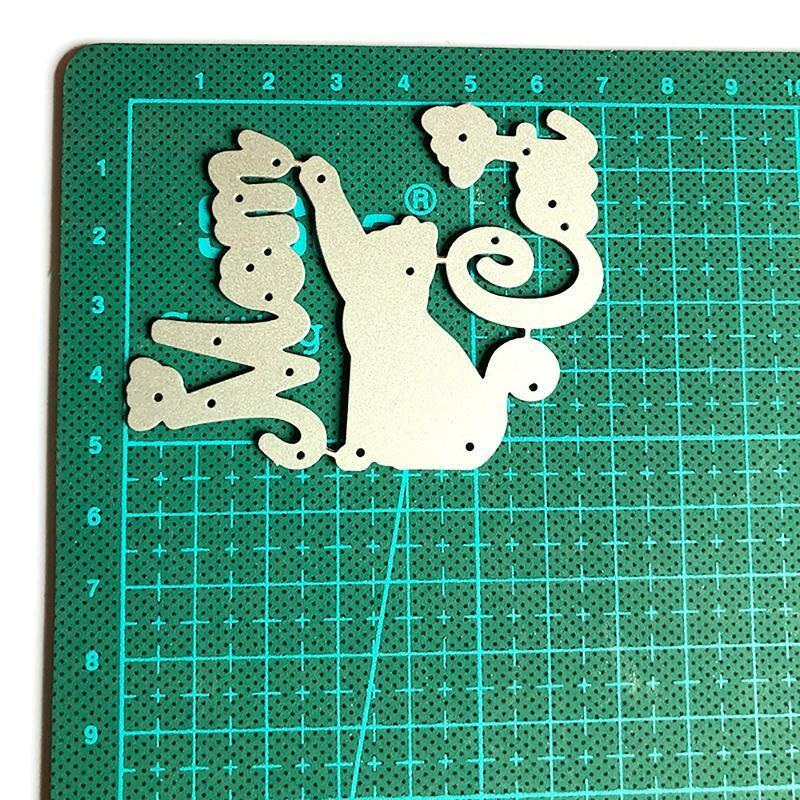 Cat Mom Metal Cutting Dies Photo Album Decoration Accessories DIY Crafts