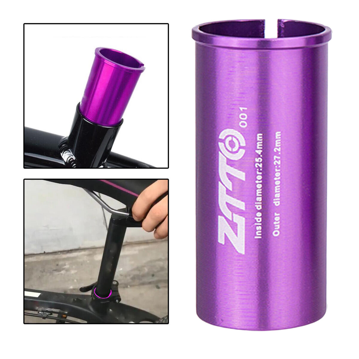 Seatpost Shim Aluminum  Post Tube Conversion Adapter BMX Cycling
