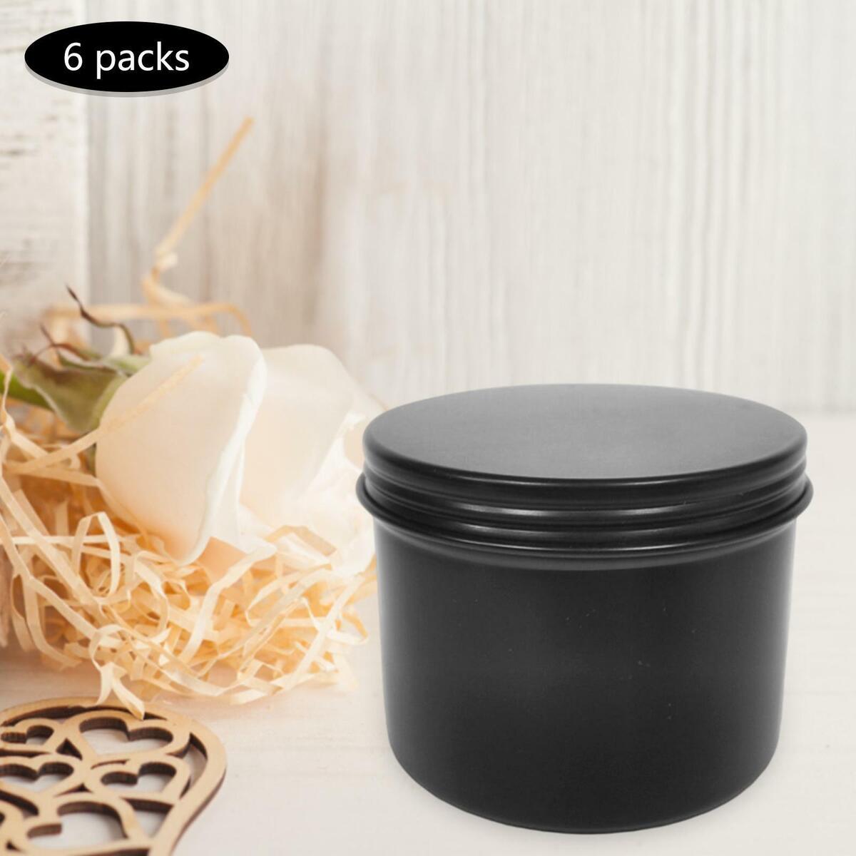 6x Aluminum  150ml Round  Wear Resistant for Cosmetics Travel