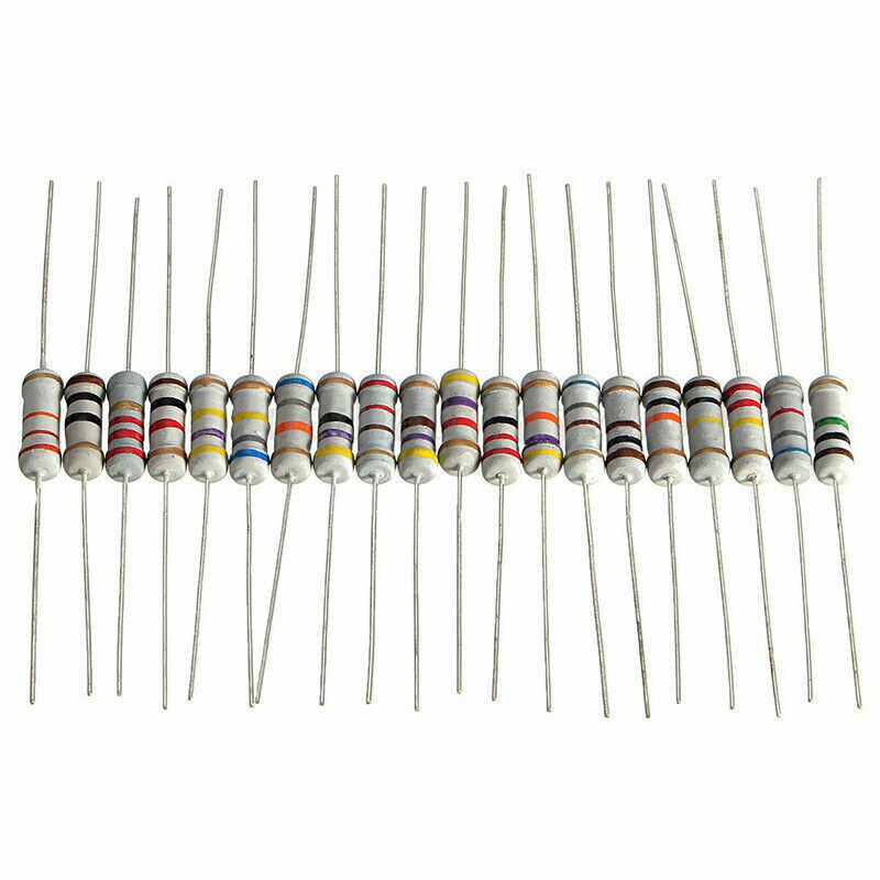 200Pcs 10 ohm-1M ohm 20Value 1W Resistor Set 5% Resistance Assortment Kit