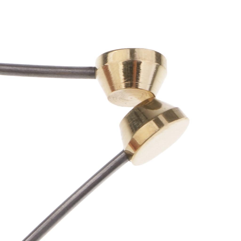 Set of 2 Stainless Steel 10.5cm Bobbin Holder Fly Fishing Tools Smooth Spool