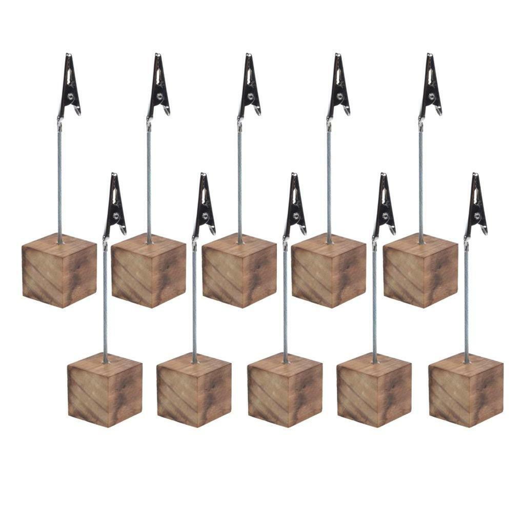 10 Pieces Nordic  Wooden Picture  Display Clip for Party