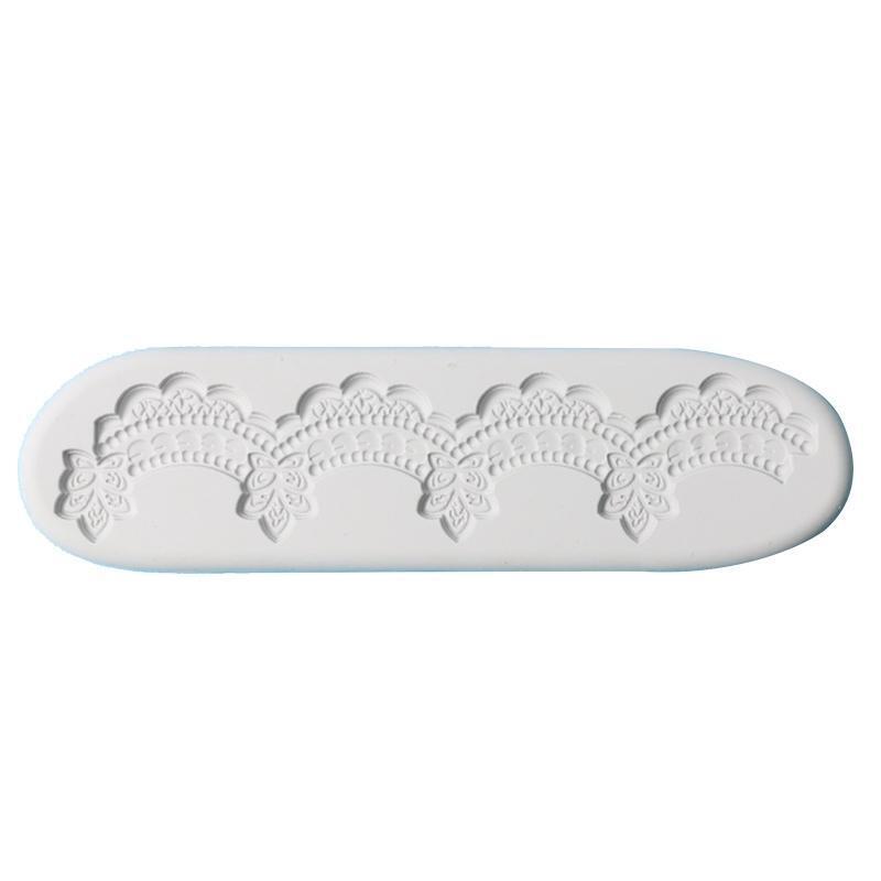 Cake Border Decorating Molds, 4pcs Lace Silicone Mold Fondant Silicone Molds
