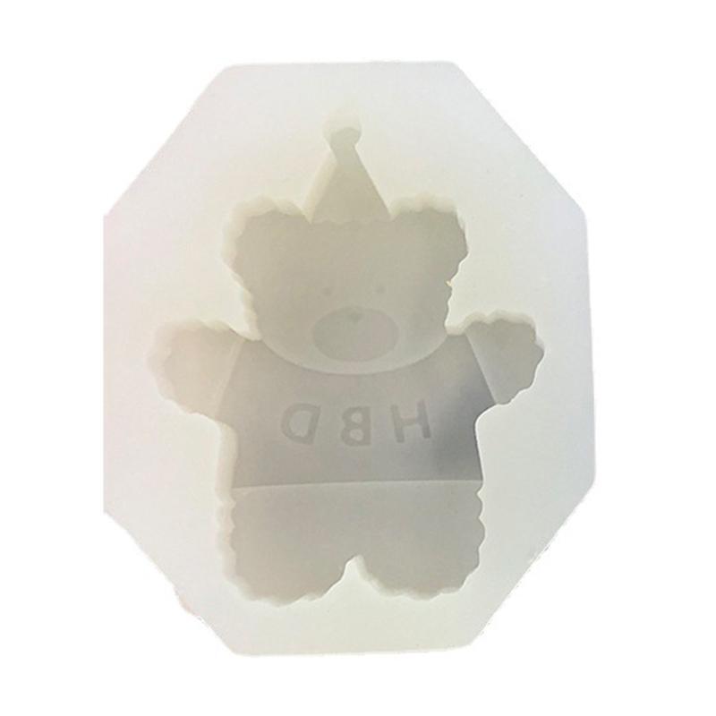 Creative Bear Shape Silicone Candle Mold DIY Home Ornaments Making Supplies