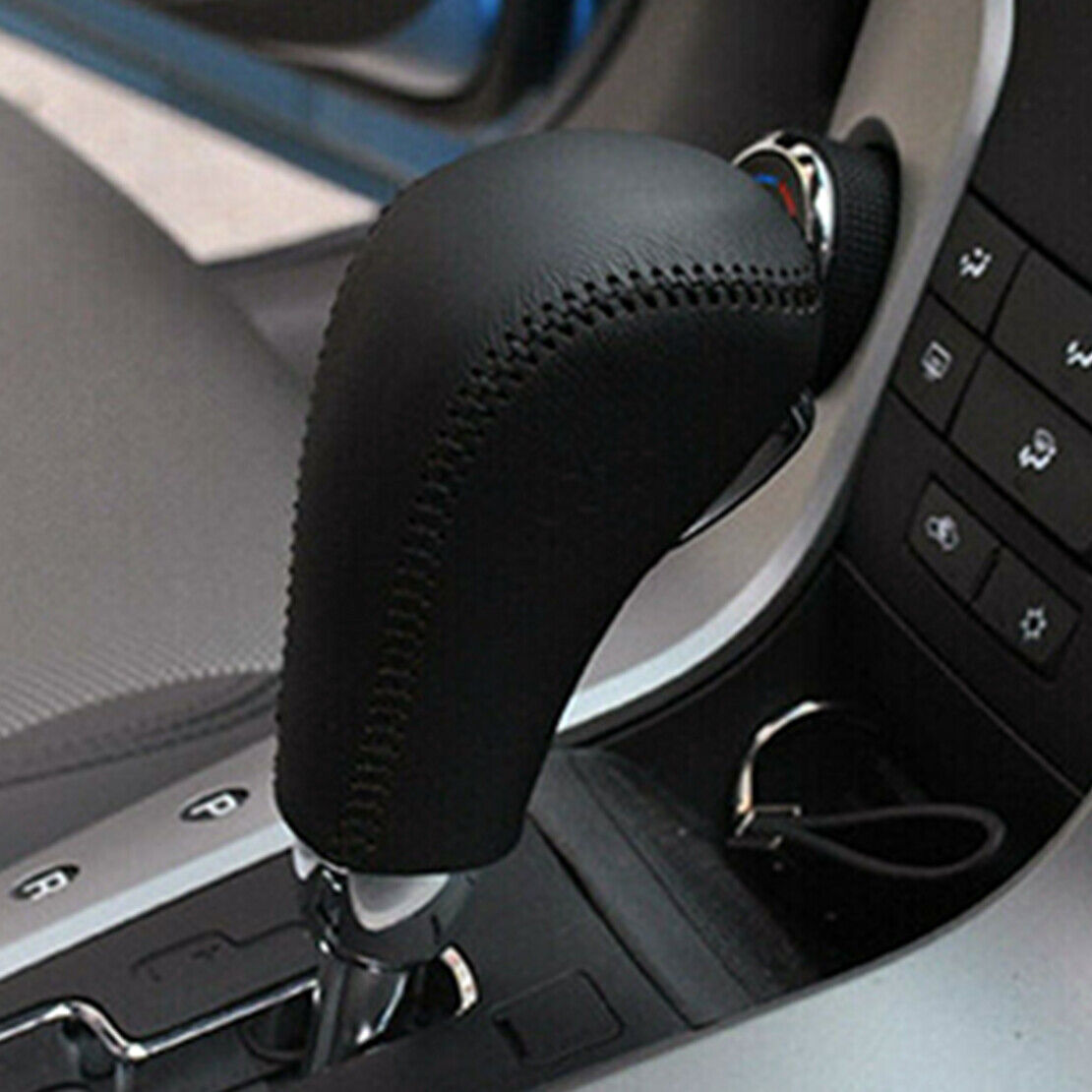 Automatic AT PU Leather Gear Shift Knob Cover Fit For Chevrolet Cruze 09-14 Well