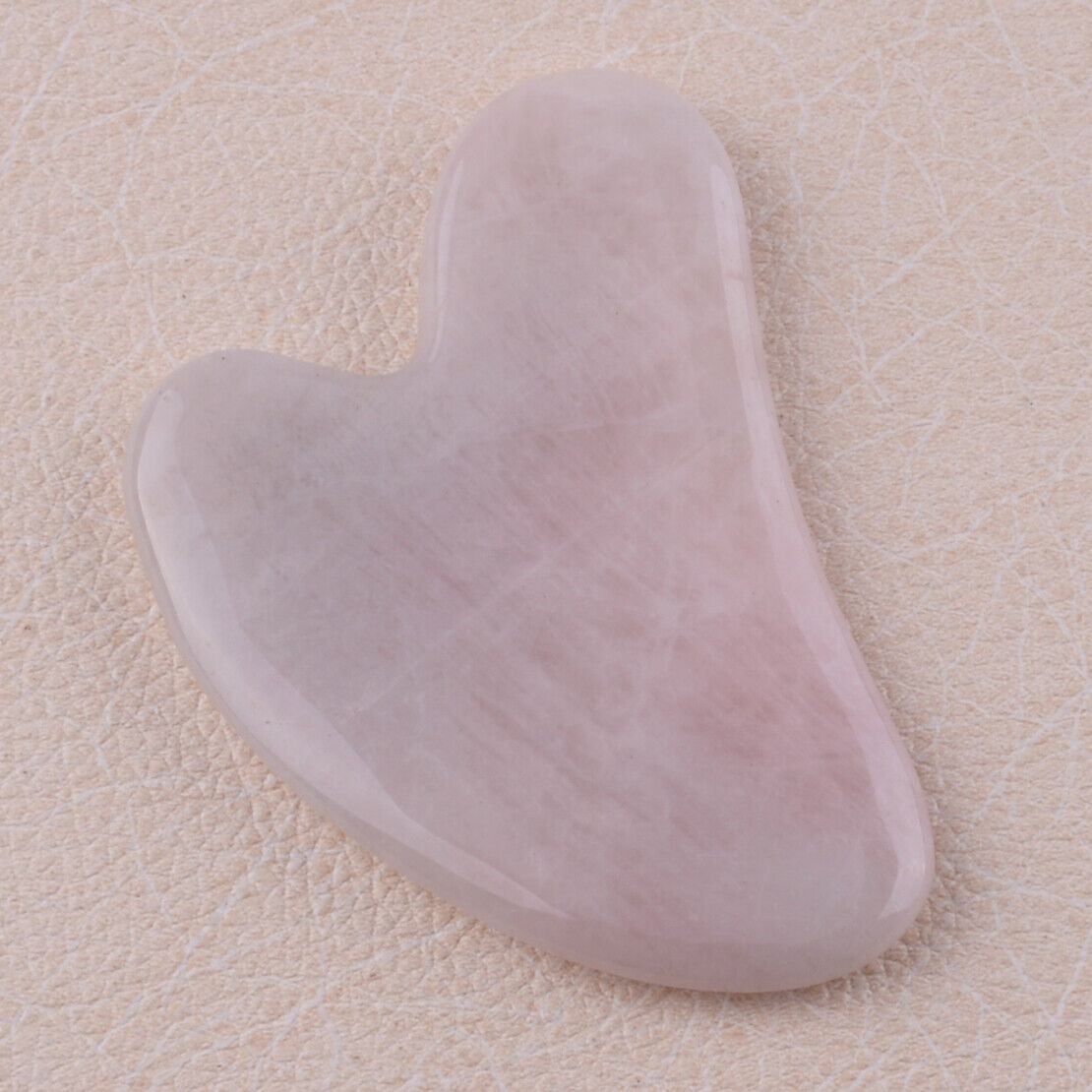 Natural Rose Quartz Scraping GuaSha Board Scraping Treatment Massage Tool Ld