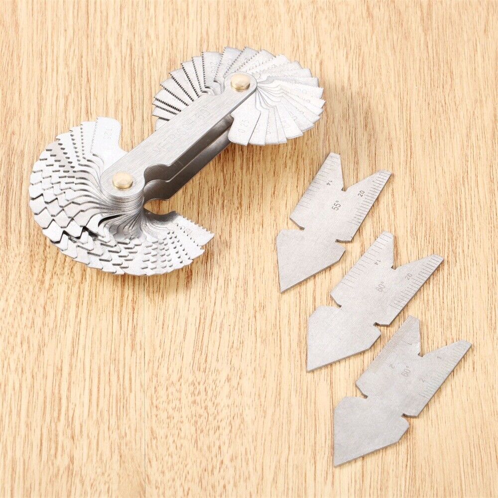 55&60° Metalworking Tooling Screw Pitch Center Gauge Business Inspection Measure