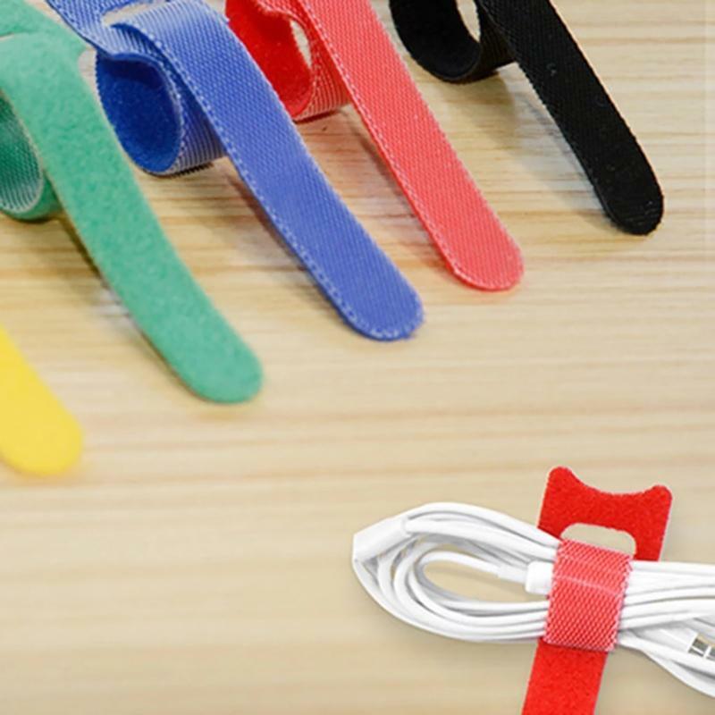 50Pcs Cable Winder for Earphone Data Cord Charger Line Desk Cable Holder Straps