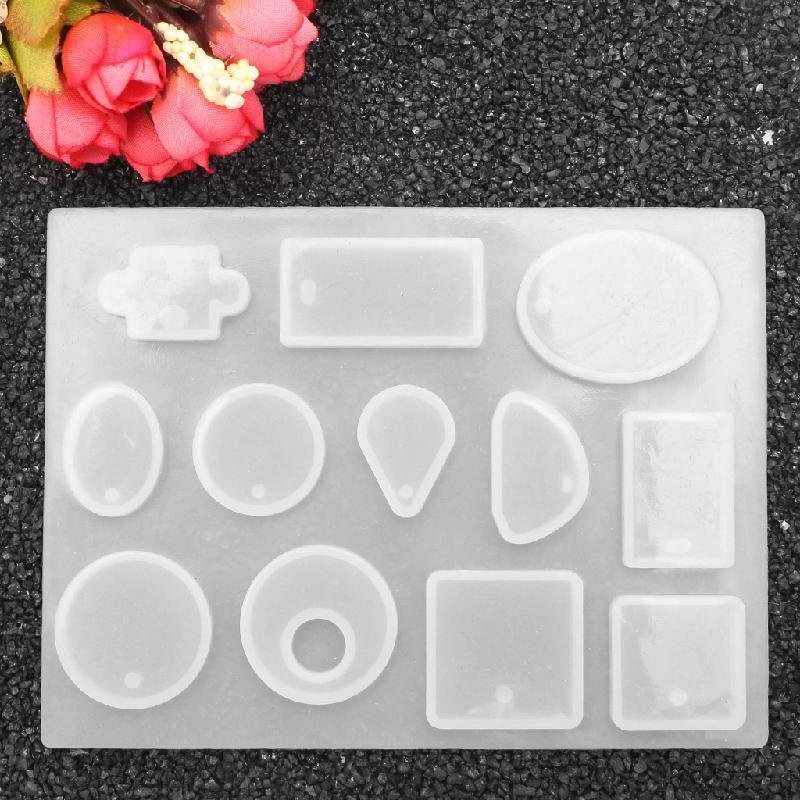 Various Shapes Necklace Silicone Mold for DIY Crafts Jewelry Making Pendant