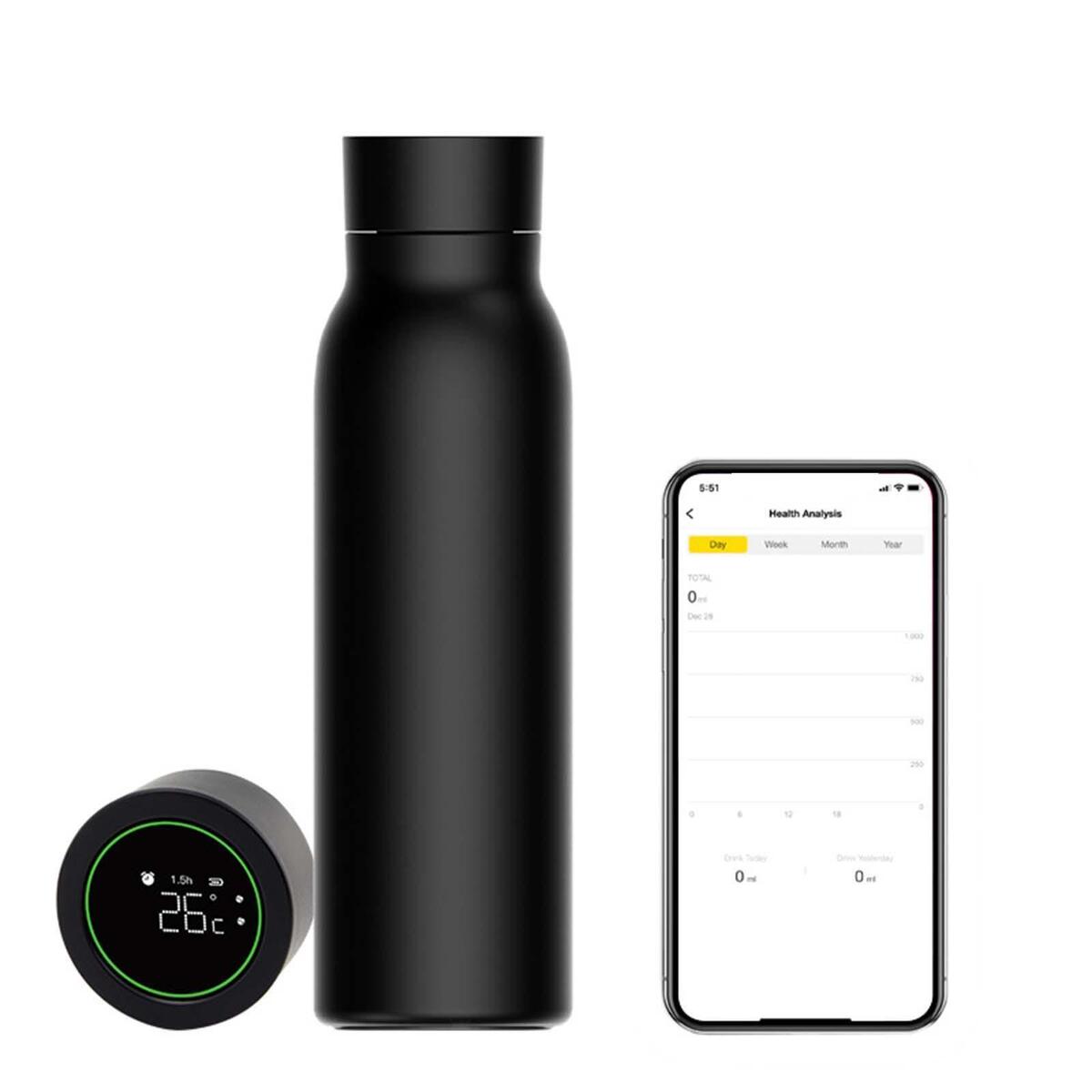 Smart Insulated Bottle IPX7 Portable Water Bottle Rechargeable for Home