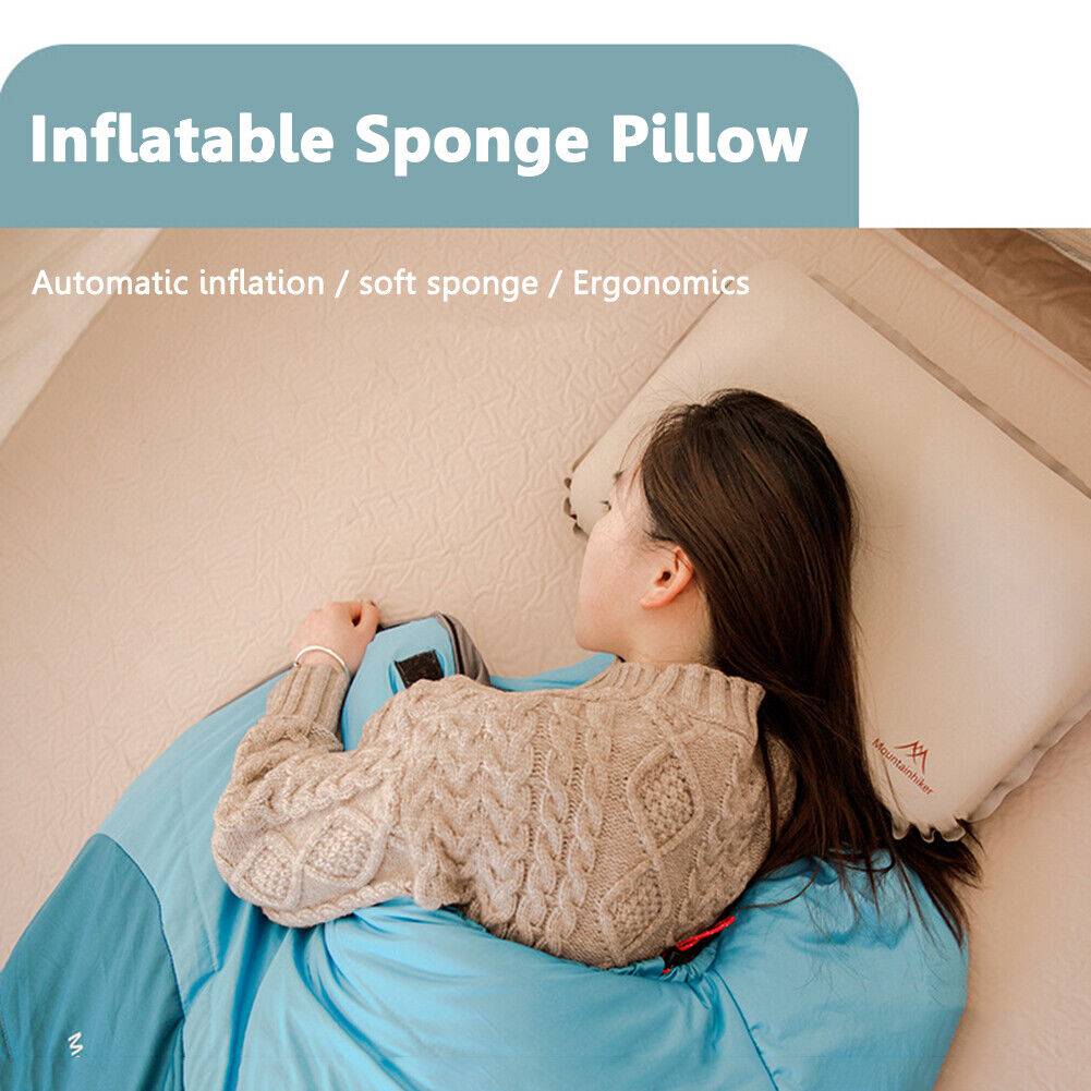 Inflatable Air Pillow Sleeping Camping Travel U-shape TPU Head Rest Support
