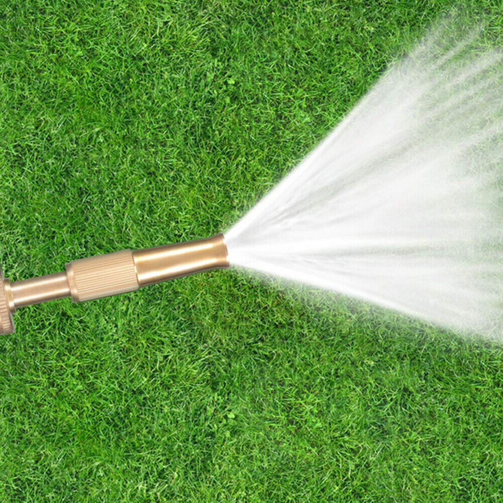 Garden Brass Spray Gun Hose Nozzle for Car Wash Watering Pressure Sprinkler