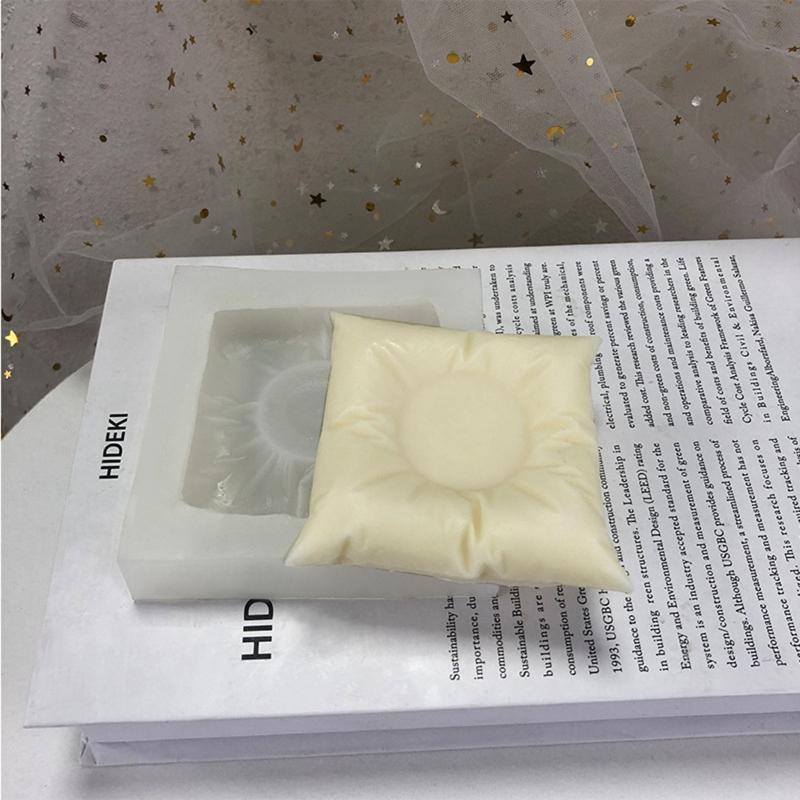 DIY Silicone Candle Holder Mold Handmade Pillow Candlestick Mold for Diy Crafts