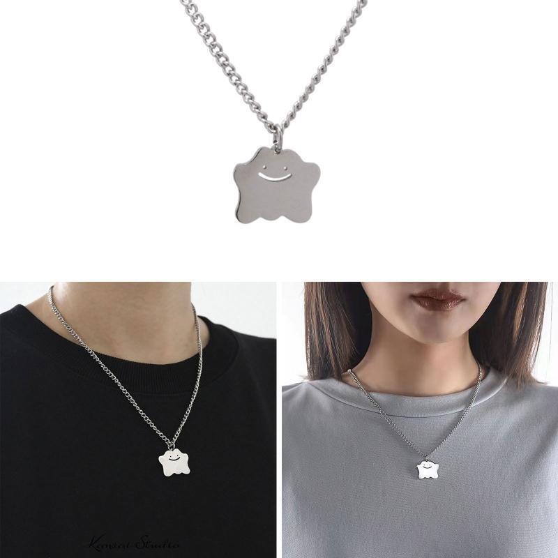 Little Monster Cloud Ghost Face Necklace Niche Design Simple Temperament Gift