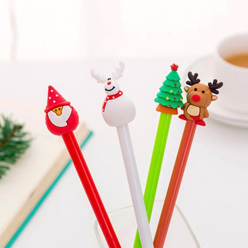 40Pcs/Pack Gel Pens Set Classic Christmas Theme Design School Writing Supplies
