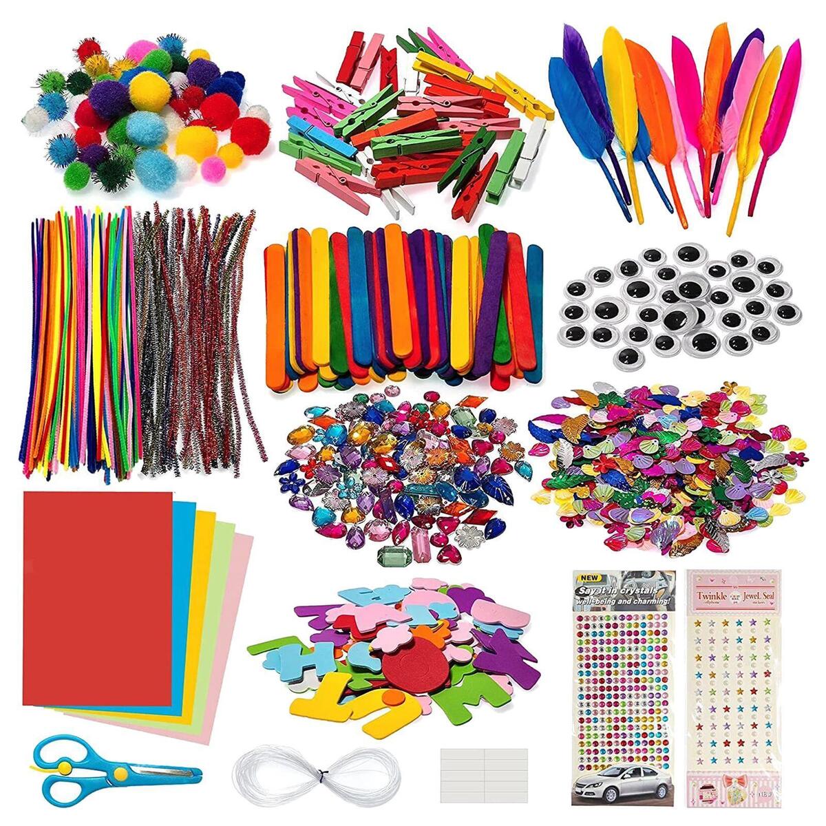 and Crafts Supplies  over 1000 Pieces Craft Set for