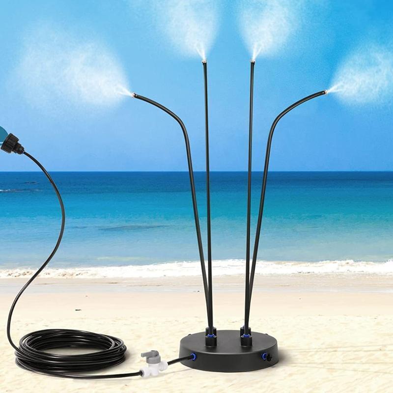 Portable Misting System for Camping Swimming Cooling Stand Misters Easy Assemble