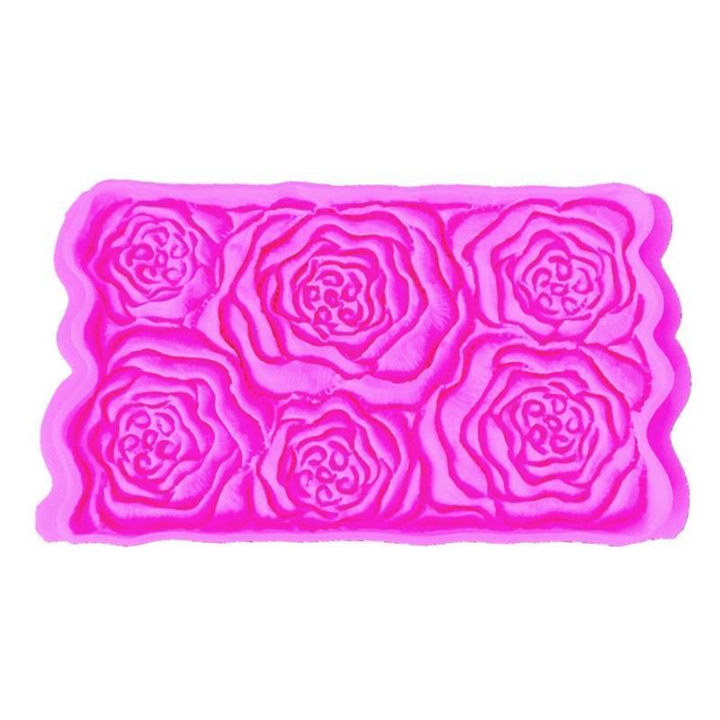 Silicone Fondants Molds Clay Candle Moulds Peony Shape Bakewares Baking Accessoy