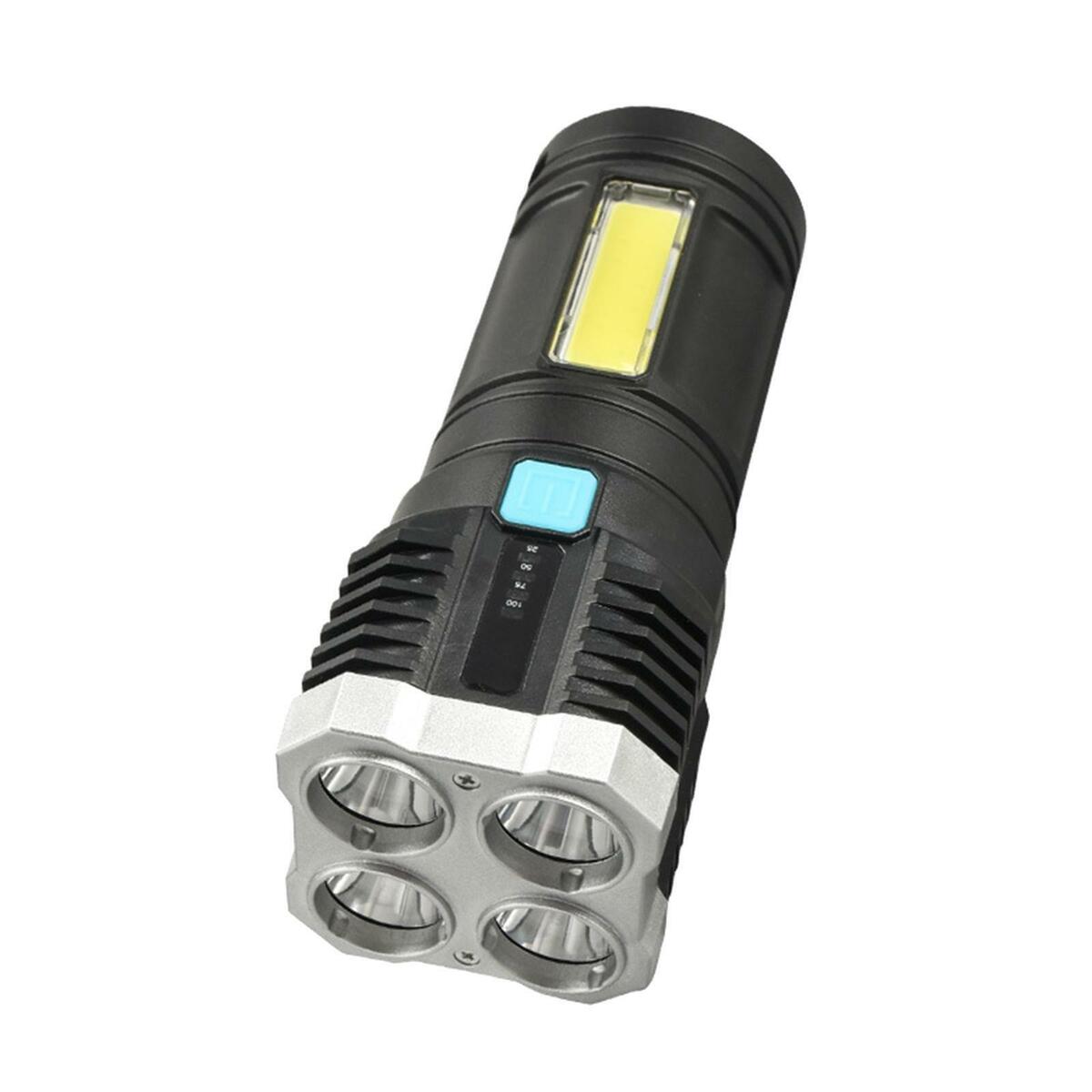 LED Flashlight USB Handheld Torch Outdoor Emergency Gear Hiking