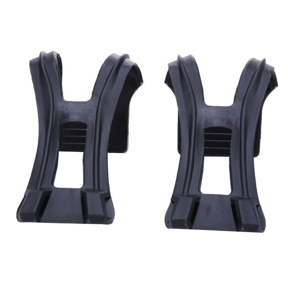 A Pair New Cycling Bicycle Bike Strapless Toe Pedal Clips Half Clips Black