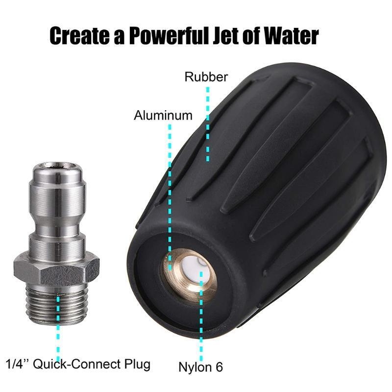 5x Pressure Washer Turbo Spray Connector Aluminum Alloy Sprinkler Drainage Joint