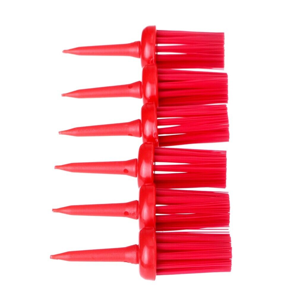 Red 62mm Plastic Bristle Golf Brush Tees Outdoor Sport Driver Training Tee 50Pcs