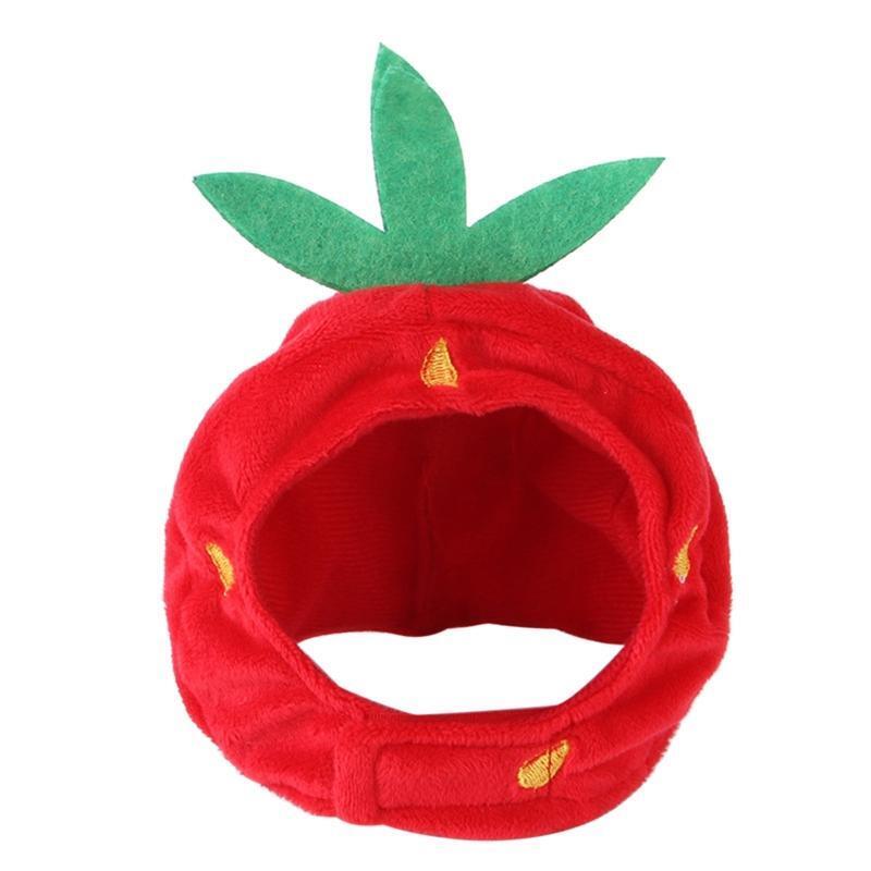 Pet Puppy Dog Cat's Hat Strawberry Decoration Headgear Pet Supplies Gift Cute