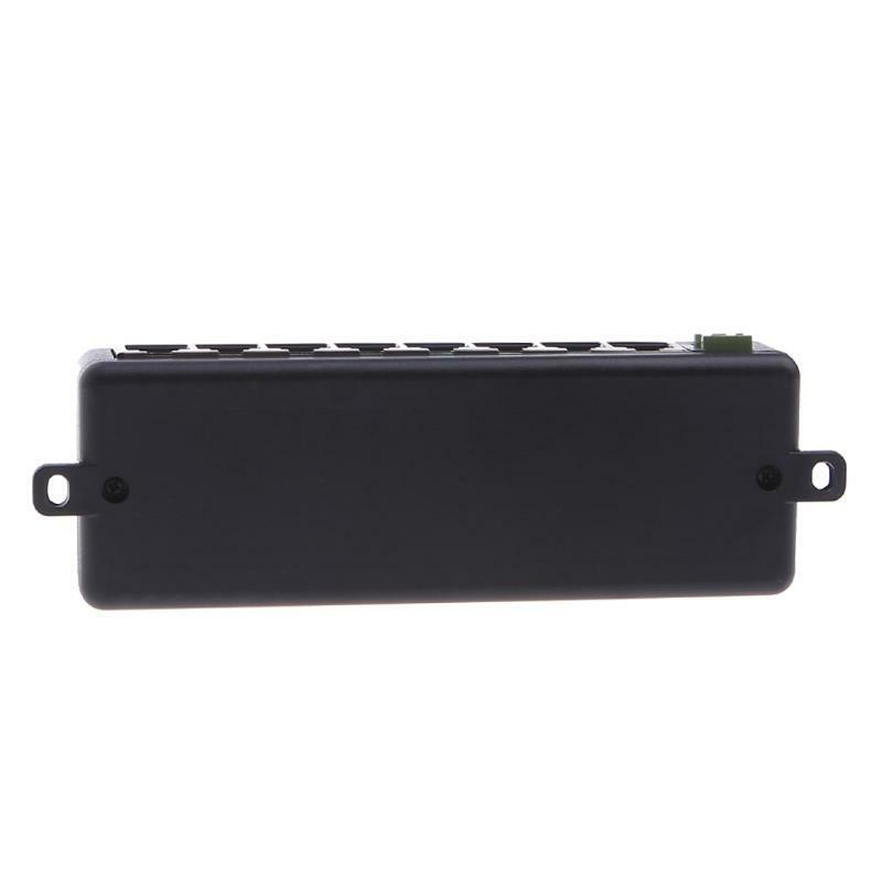 8-port POE Injector 8 Ports Power Over Ethernet Injector DC 12V-48V 10 / 100Mbps