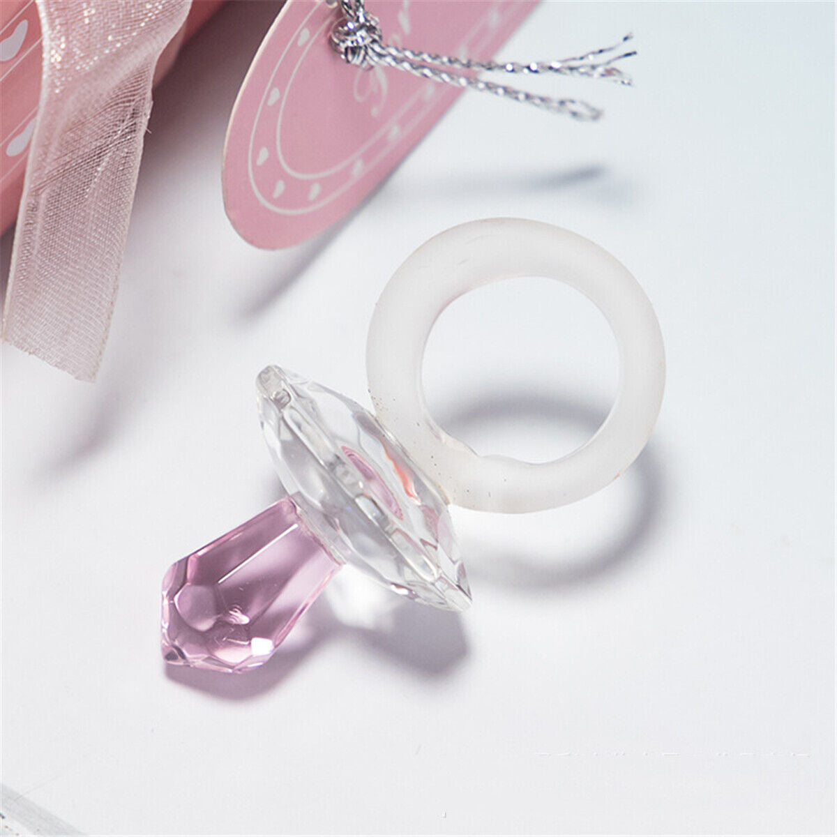 Crystal Pacifier Girl Boy Baby Shower Christening Wedding Party Favor Gift Dummy