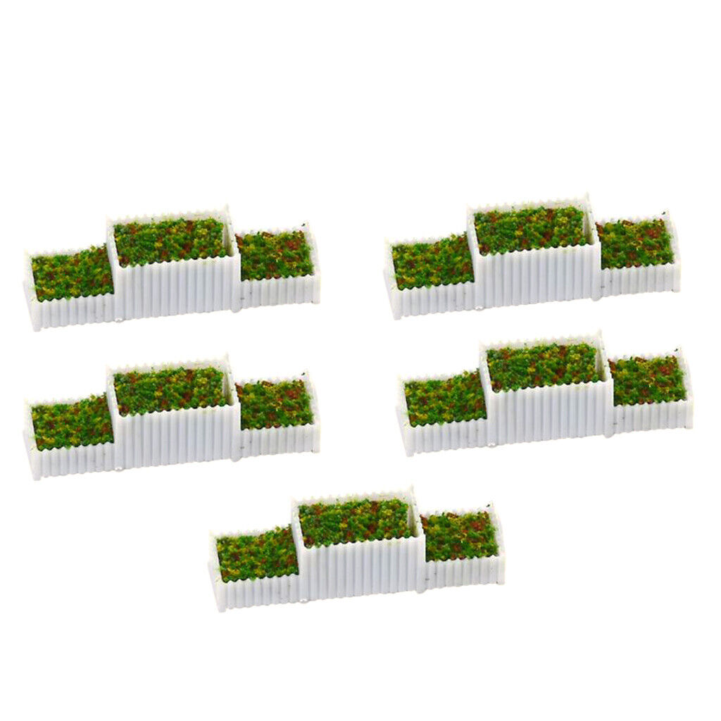 10x Plastic  1:150 Flower Beds Plant  for Parking Building