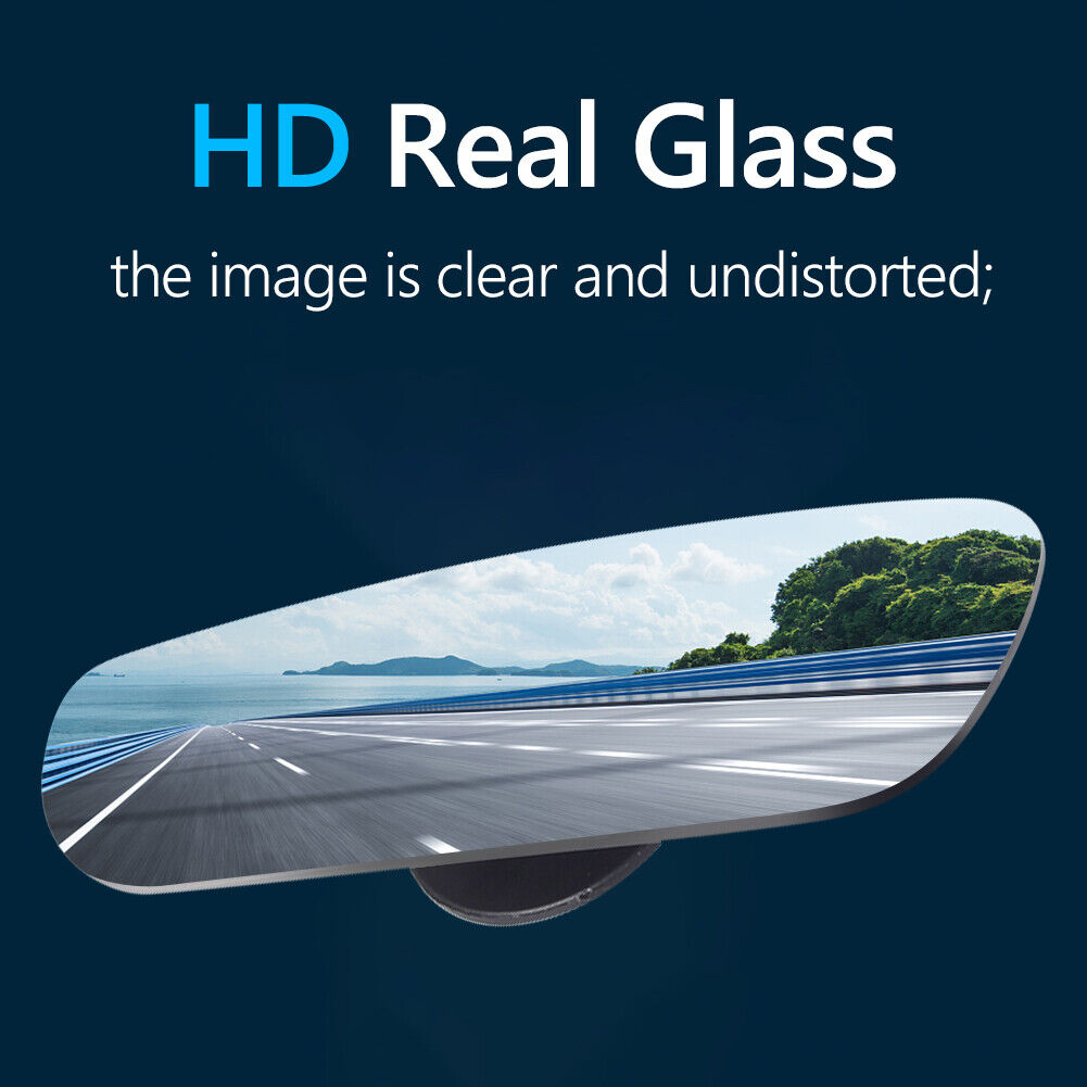 1 Pair Car Styling HD Frameless Blind Spot Mirrors Auto Accessories (White)
