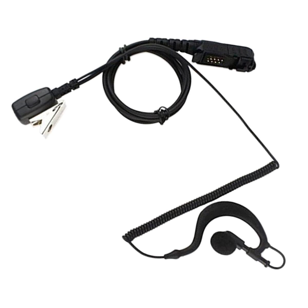 G Shape Walkie Talkie Earpiece, with Mic PTT Headphone Earphone Headset for