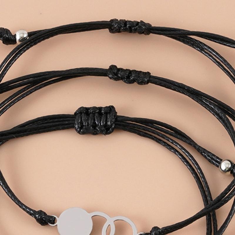 Bracelet Stainless Steel Personalized Circle Bracelet for Girl Jewelry Presents