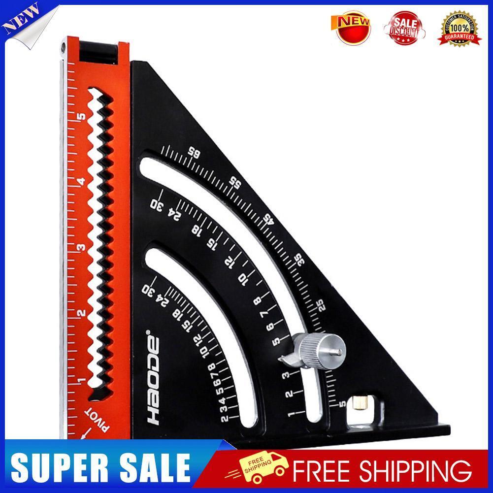 Square Measuring Folding Triangle Ruler Angle Protractor Layout Gauges