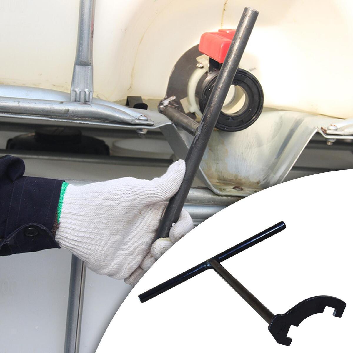 Durable Ton Barrel Valve Wrench Opener Lid Wrench Iron Tool Supplies