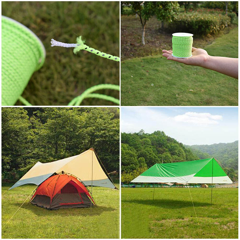 50m/roll 2.5mm Reflective Tent Rope Outdoor Camping Hiking Accessories