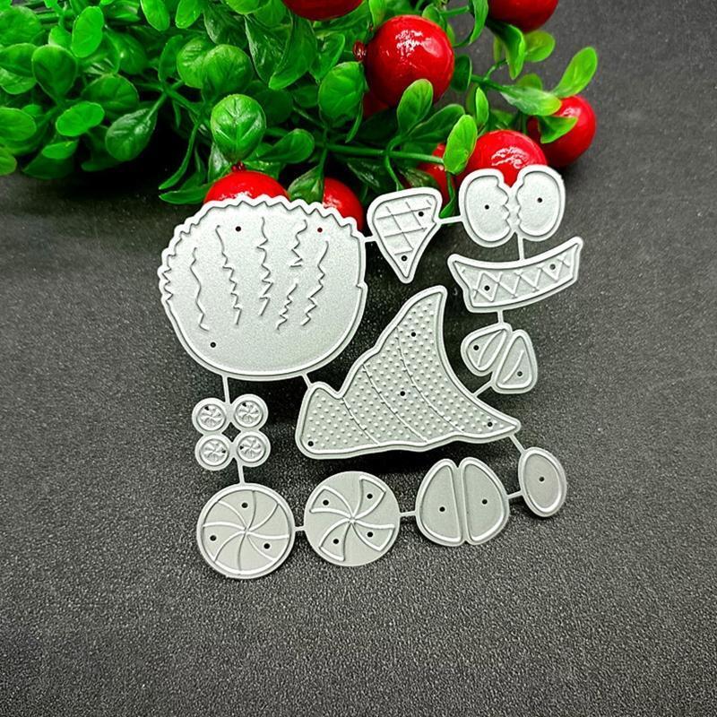 Handmade Santa Metal Cutting Dies Photo Album  Family Together Party Diary