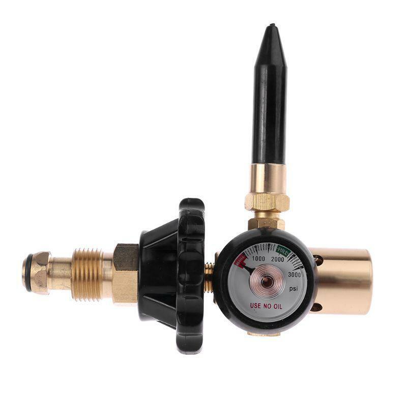 Brass Helium Latex Pressure Reducer With Pressure Gauge For G5/8 Tank Balloon