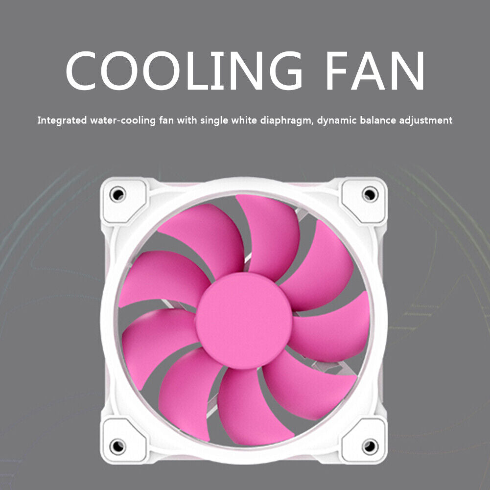 ID-COOLING ZF-12025-W 12V DC Cooling Fan Desktop PC Chassis Cooler Radiator