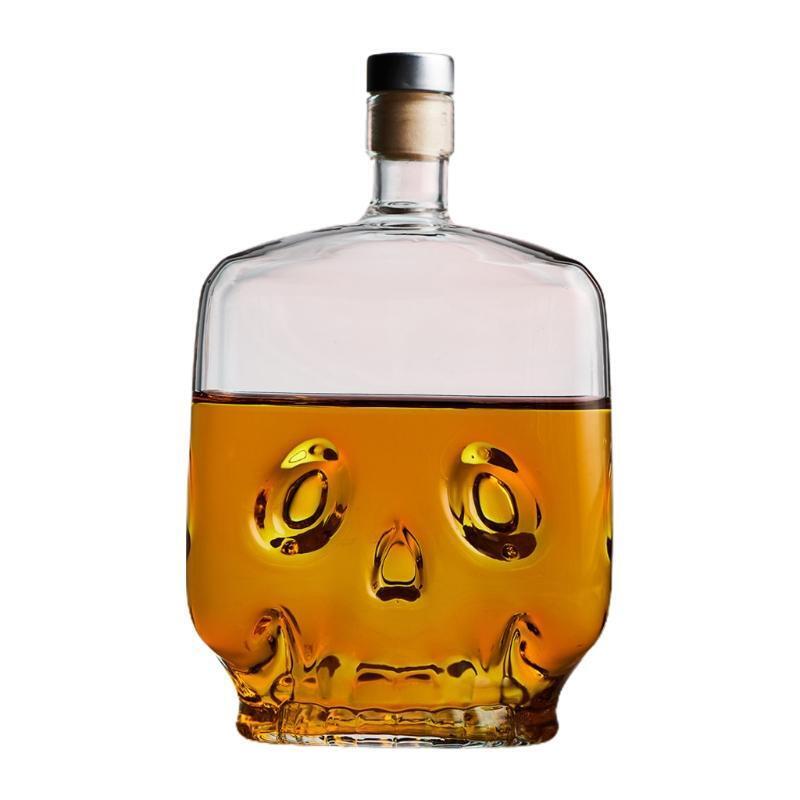 Glass Whiskey Decanter with Wine Stopper Transparent for Alcohol Bourbon Liquor