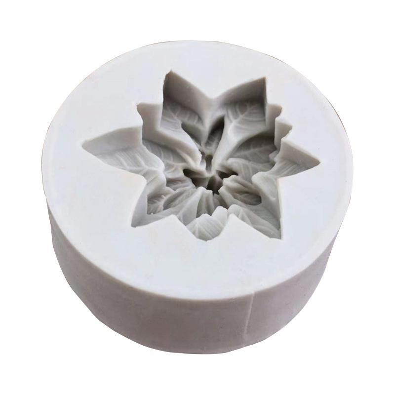 Cake Little Holly Leaf Soap Decorating Baking Fond Polymer Craft Art DIY Mold
