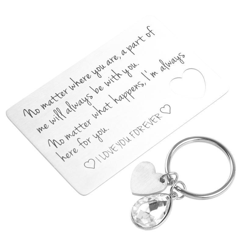2Pieces/set Mini Love Note Card Boyfriend Anniversary Cards for Couple Matching