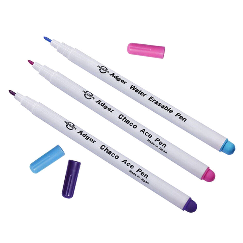 4pcs Water Erasable Pens Fabric Marking Pencil Grommet Ink Soluble Markers
