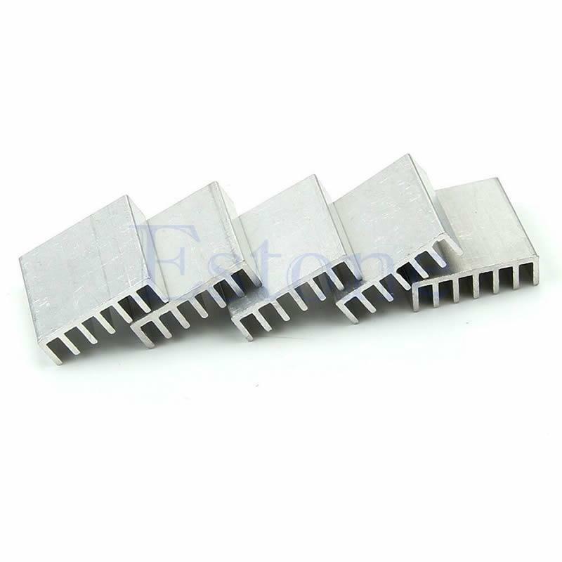 5pcs High Quality 14x14x6mm Aluminum Heat Sink For LED Power Memory Chip IC DIY