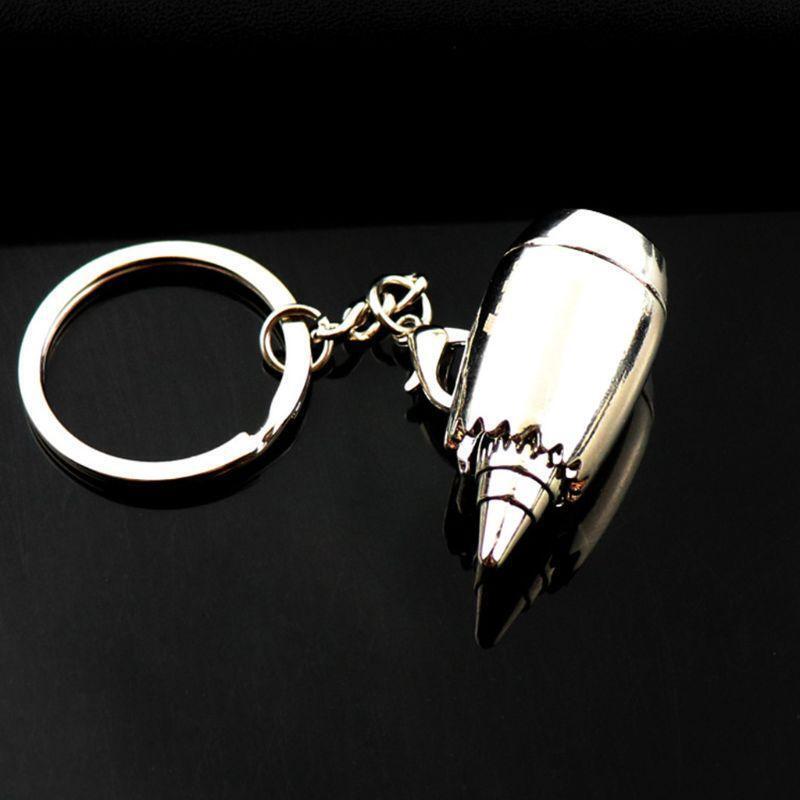 New Creative Airplane Turbine Pendant Key Ring Fashion Keychain Storage Keys Men