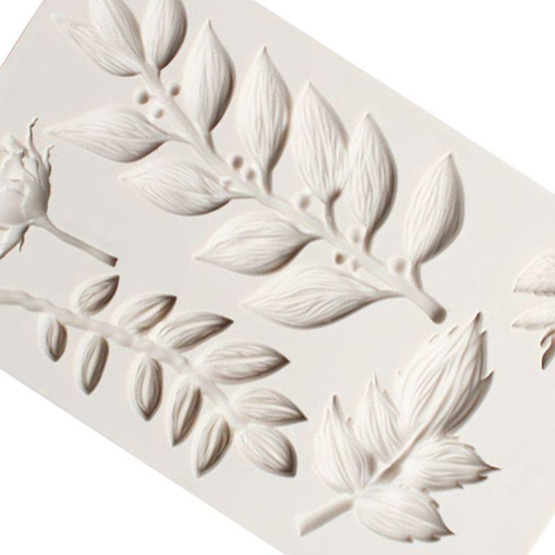DIY Leaf Fondant Mold Flower Sugar Cake Decoration Tool Chocolate Silicone Mold