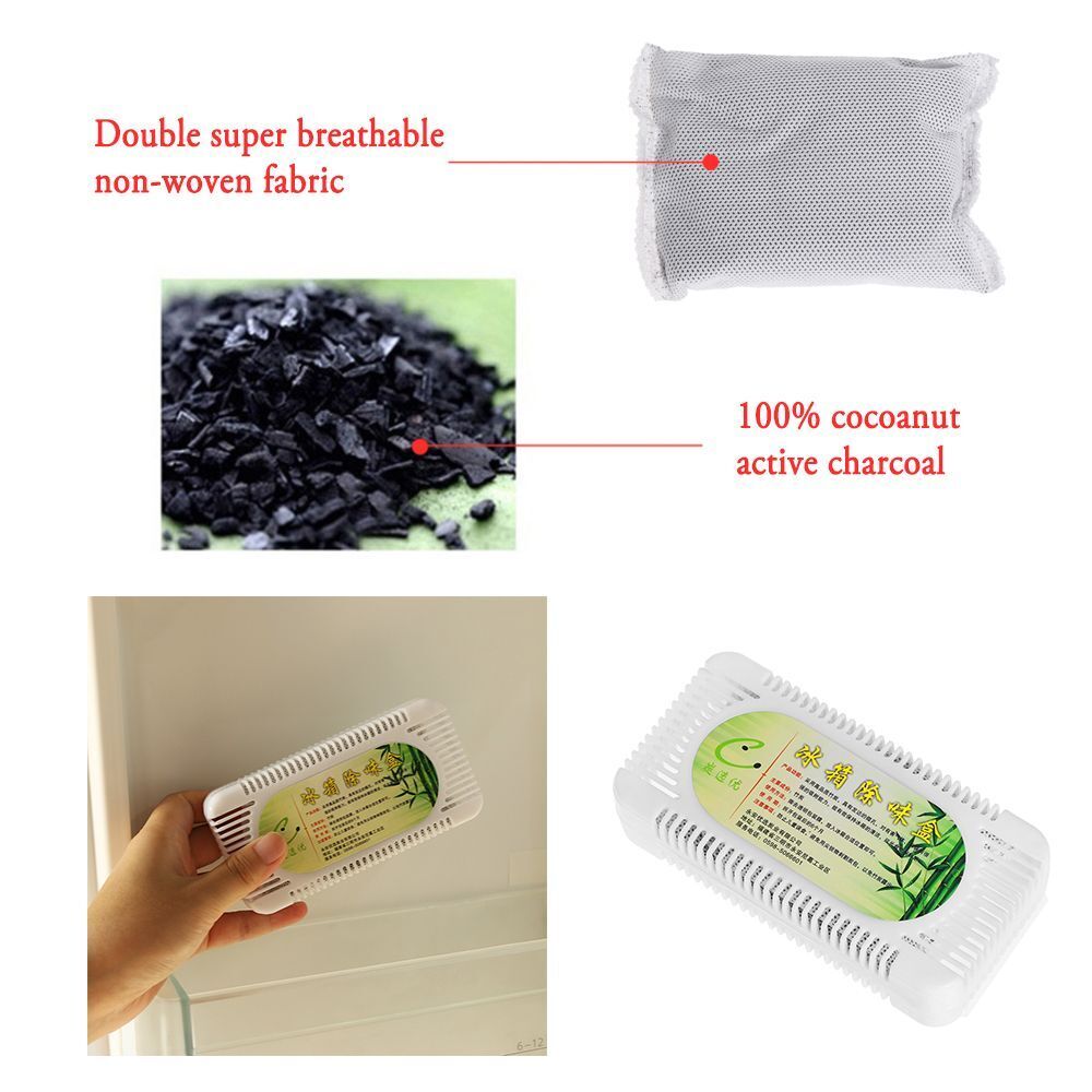 Freezer Deodorizer Fridge Air Fresher Carbon Box Smell Remover Purifier